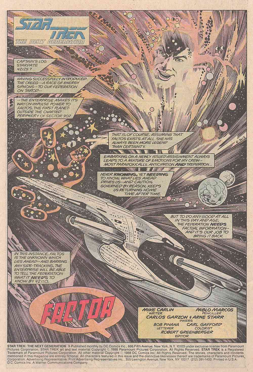 Read online Star Trek: The Next Generation (1988) comic -  Issue #3 - 2