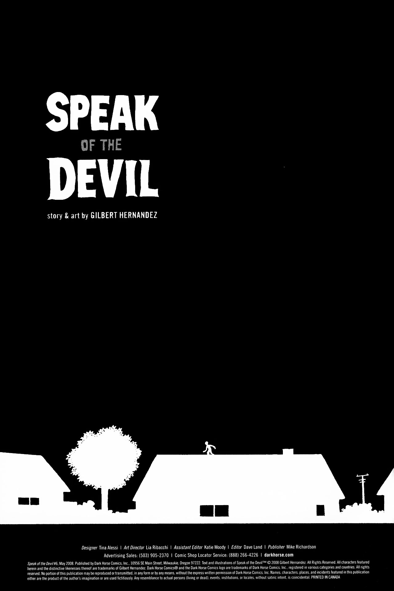 Read online Speak of the Devil comic -  Issue #6 - 2