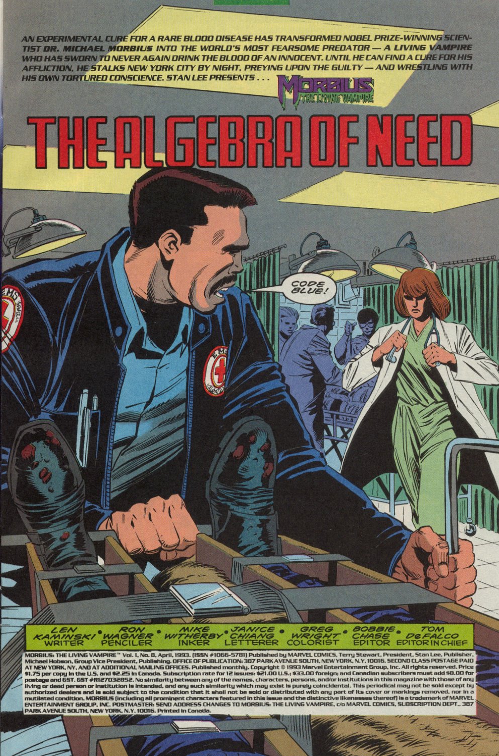 Read online Morbius: The Living Vampire (1992) comic -  Issue #8 - 2