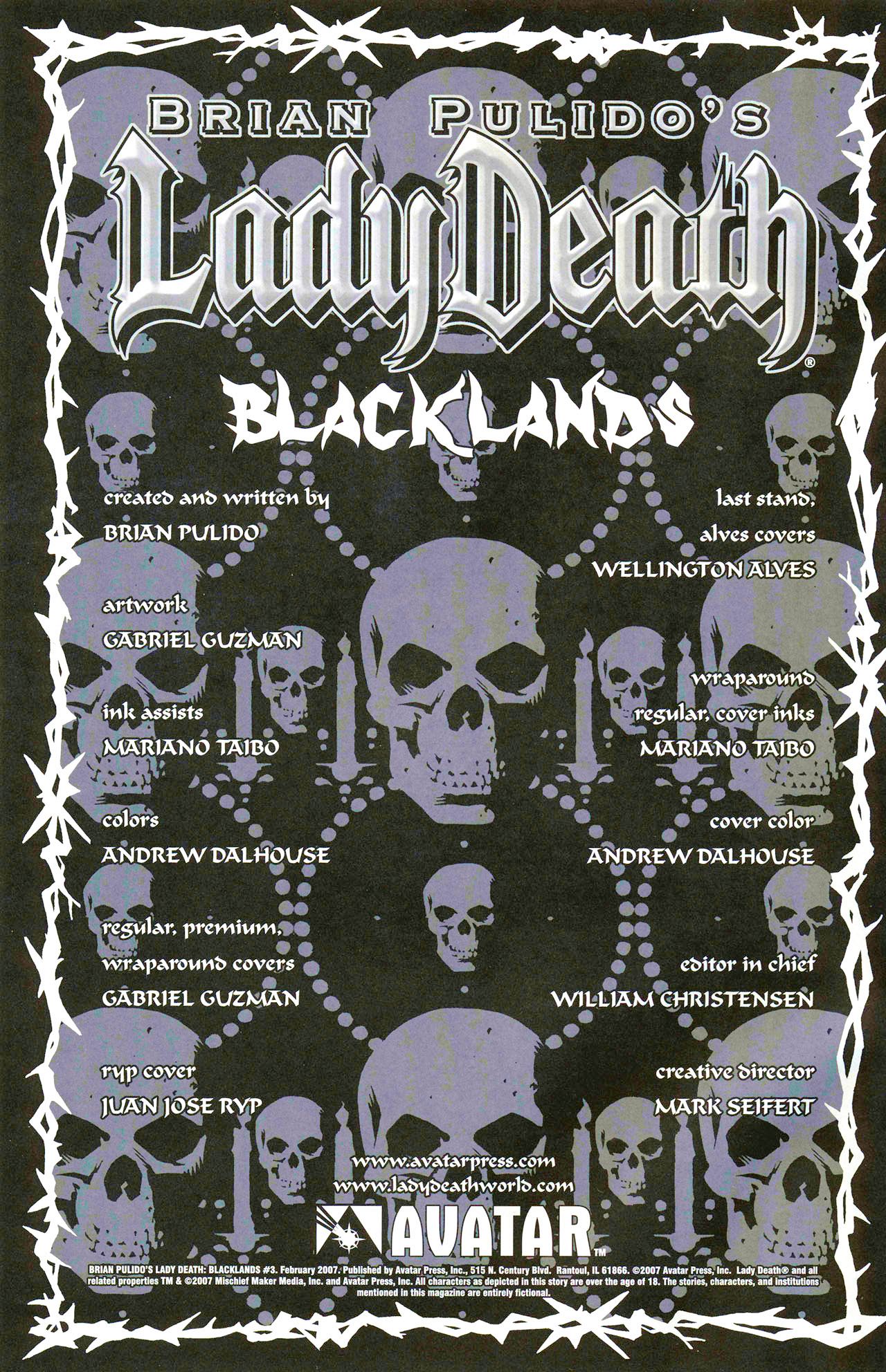 Read online Brian Pulido's Lady Death: Blacklands comic -  Issue #3 - 6
