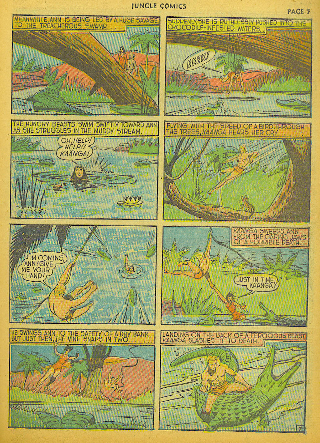 Read online Jungle Comics comic -  Issue #6 - 9