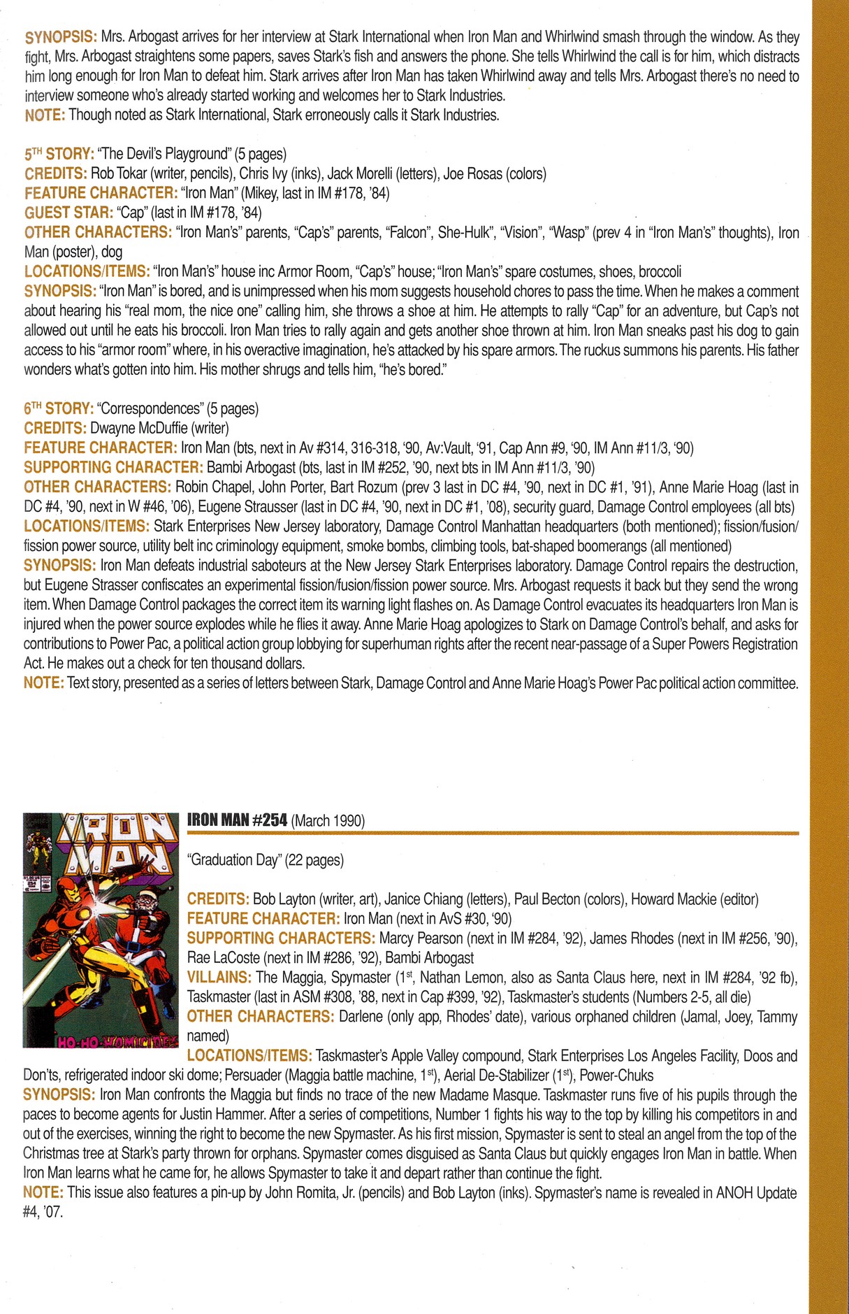 Read online Official Index to the Marvel Universe comic -  Issue #7 - 43