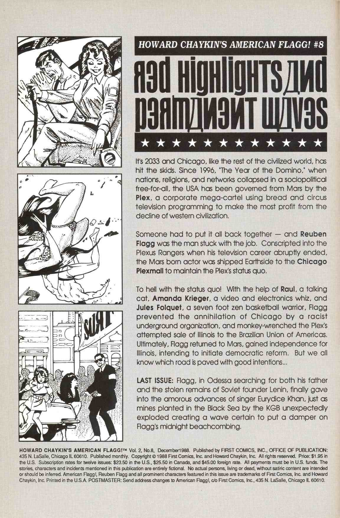 Read online Howard Chaykin's American Flagg comic -  Issue #8 - 2