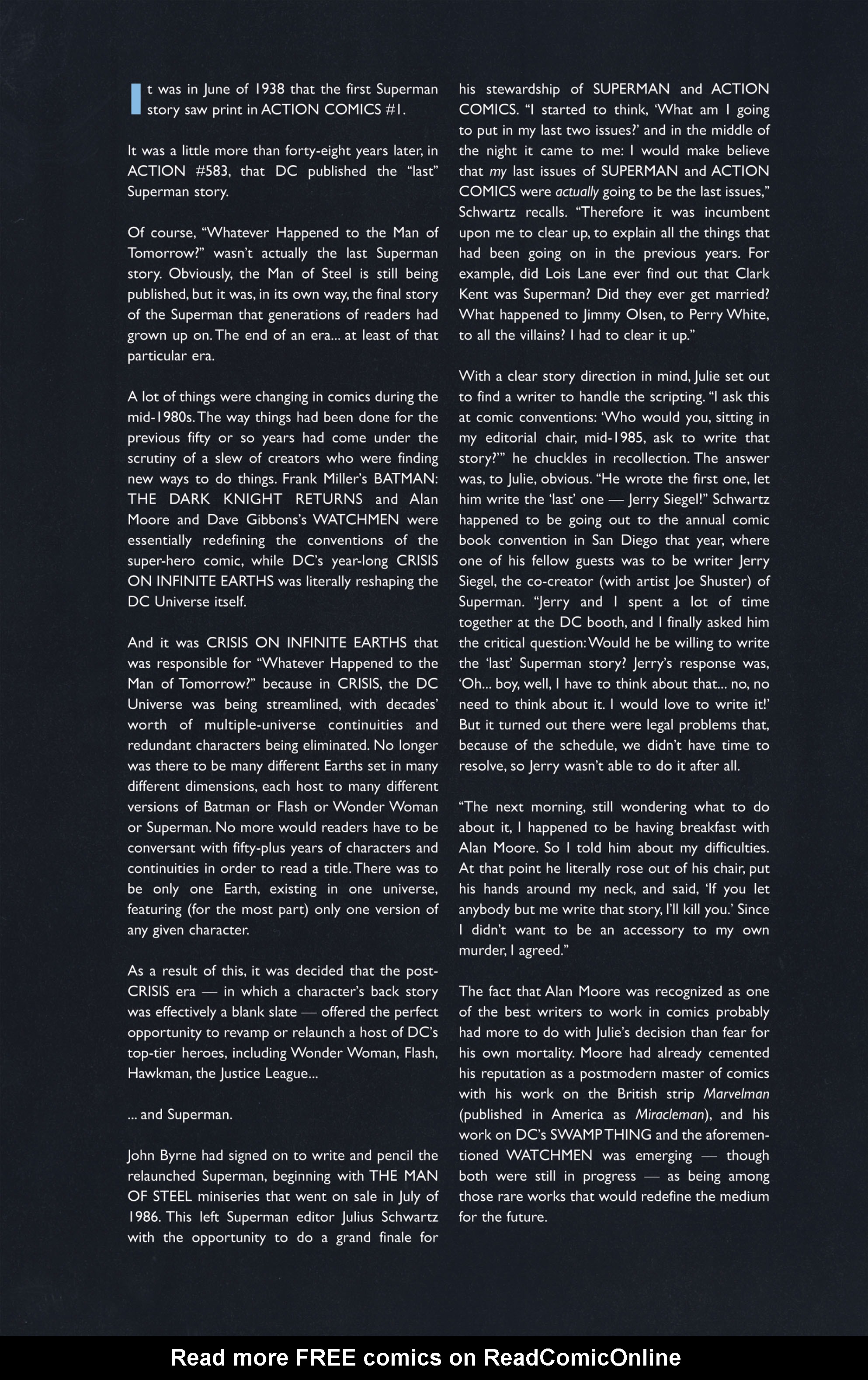 Read online Superman: Whatever Happened to the Man of Tomorrow? comic -  Issue # TPB - 6