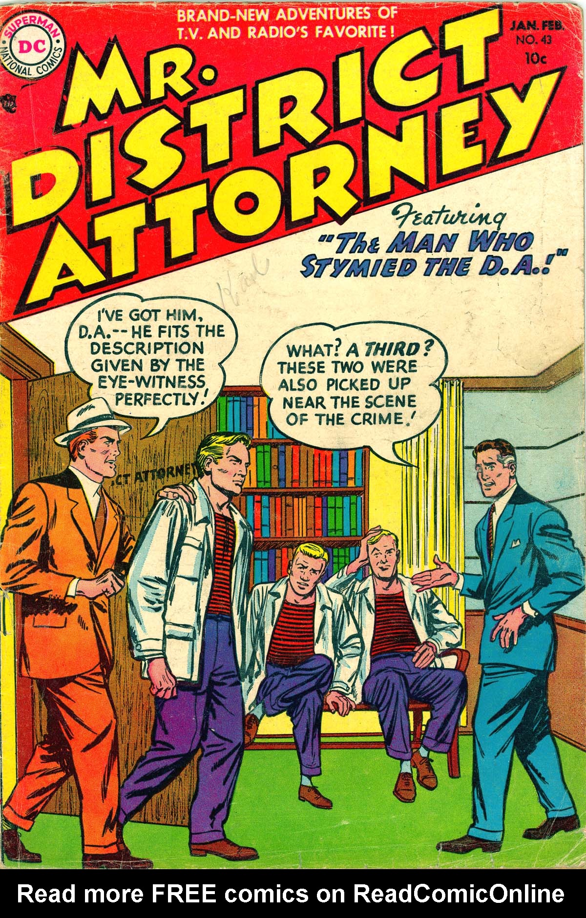 Read online Mr. District Attorney comic -  Issue #43 - 1