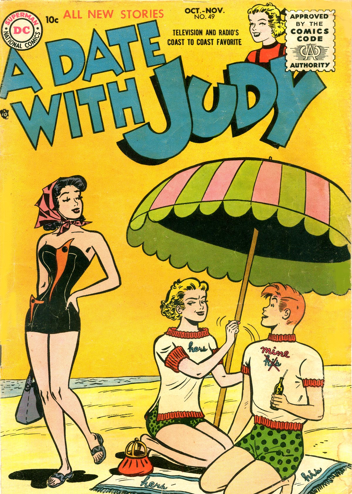 Read online A Date with Judy comic -  Issue #49 - 1