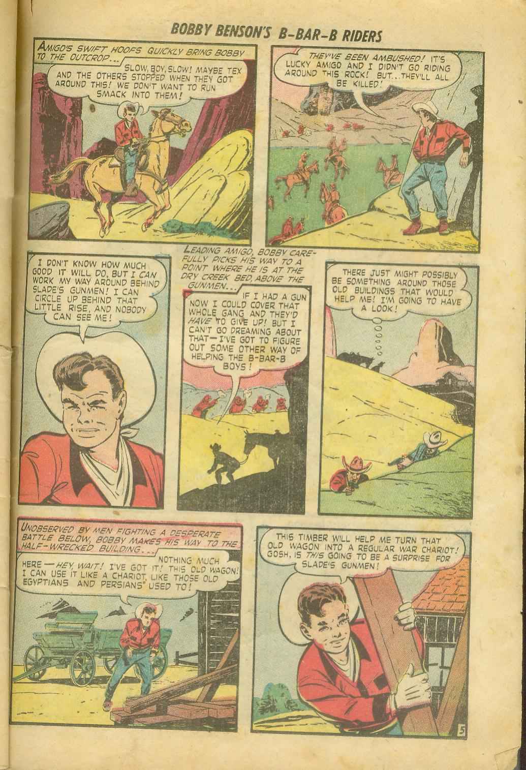 Read online Bobby Benson's B-Bar-B Riders comic -  Issue #8 - 31