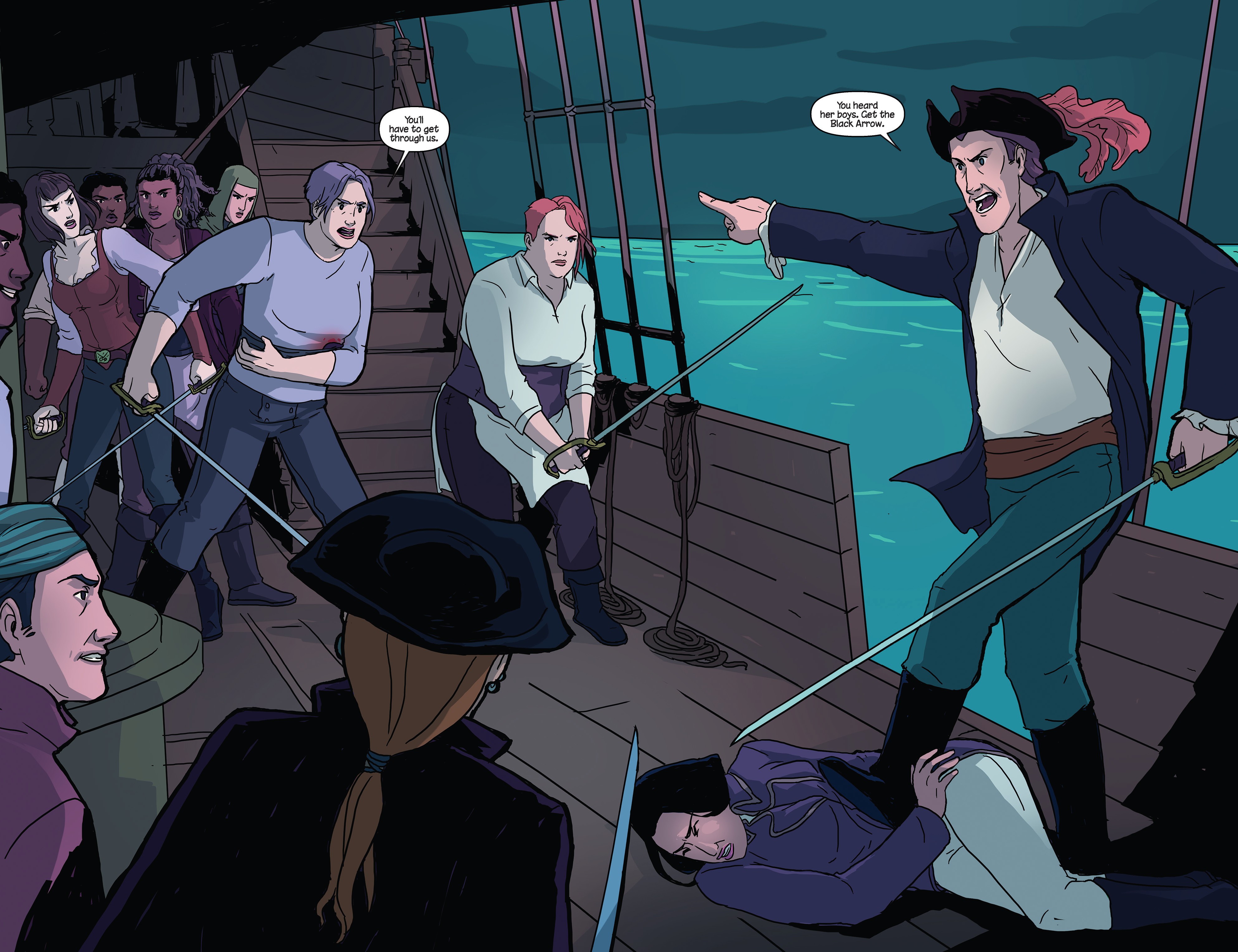 Read online Princeless Raven Year Two: Love and Revenge comic -  Issue # _TPB Two Ships In the Night - 55