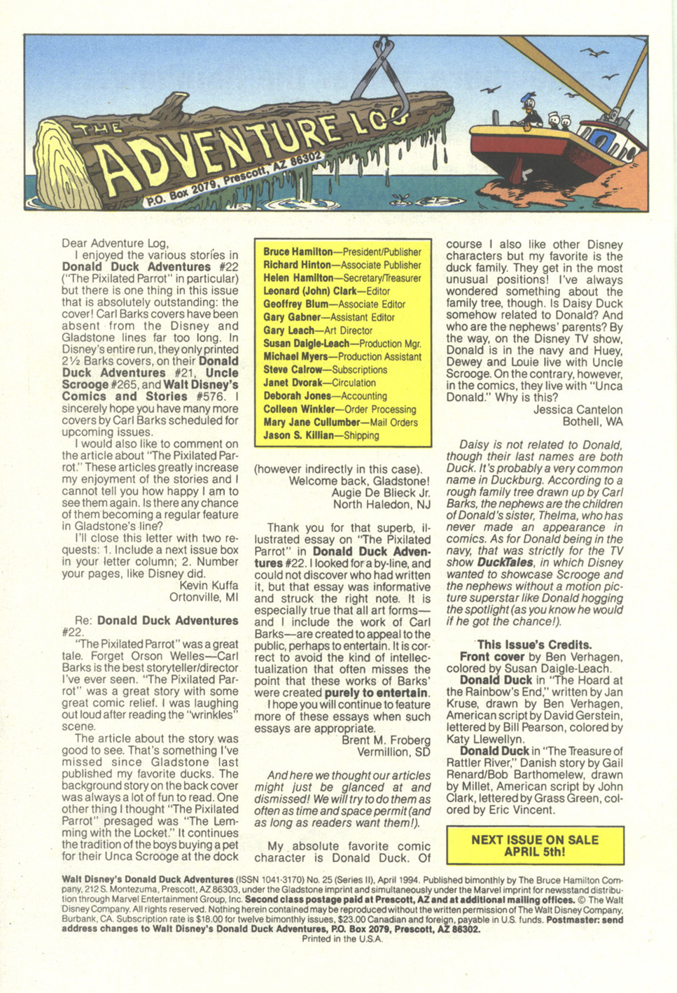 Read online Walt Disney's Donald Duck Adventures (1987) comic -  Issue #25 - 34
