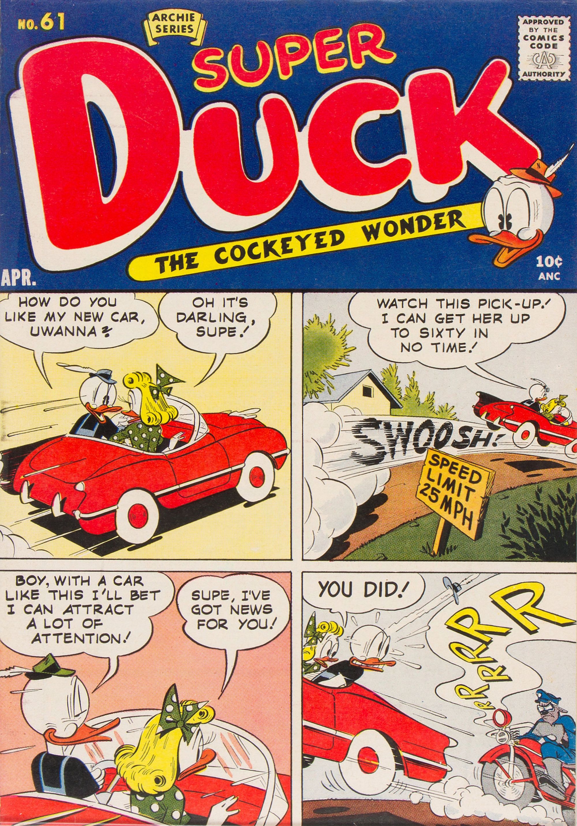 Read online Super Duck Comics comic -  Issue #61 - 1