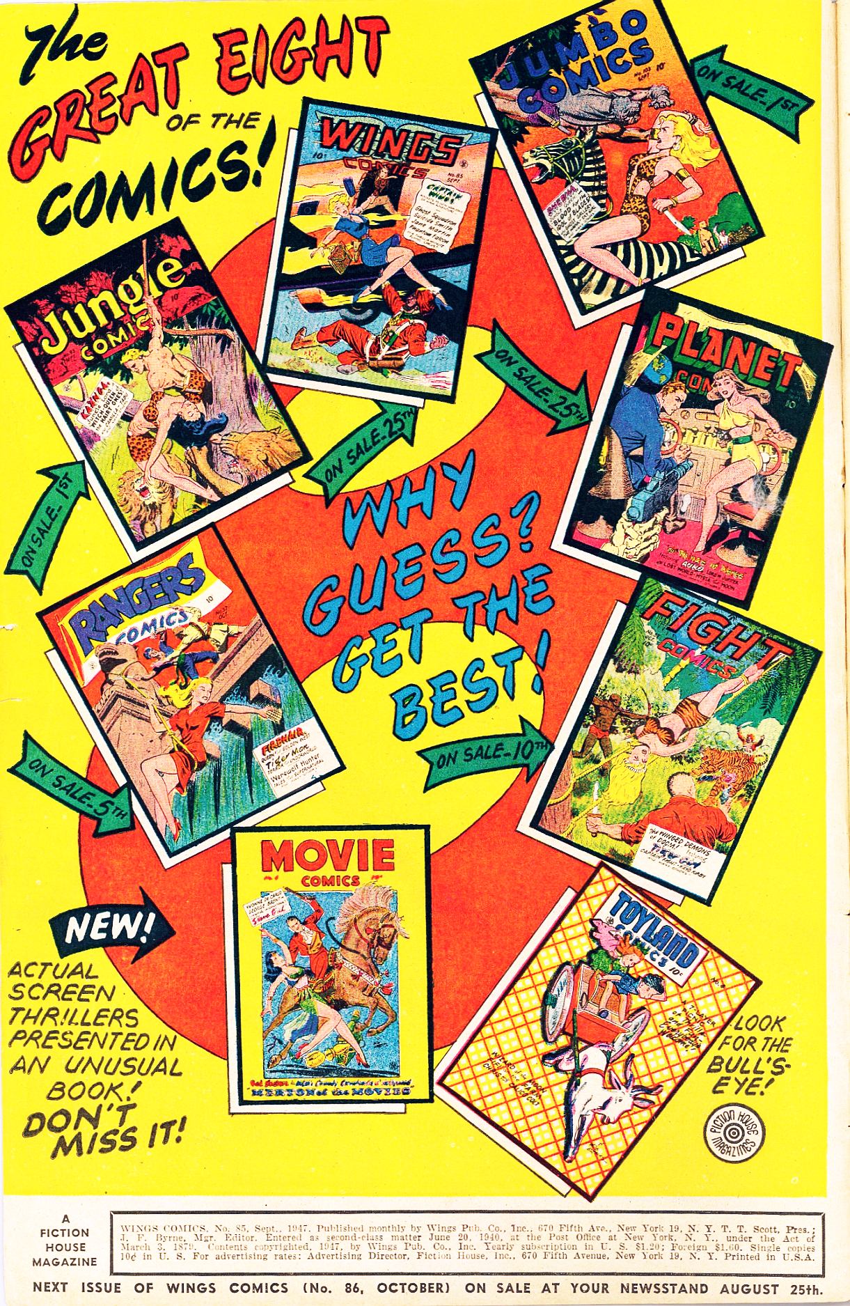 Read online Wings Comics comic -  Issue #85 - 2