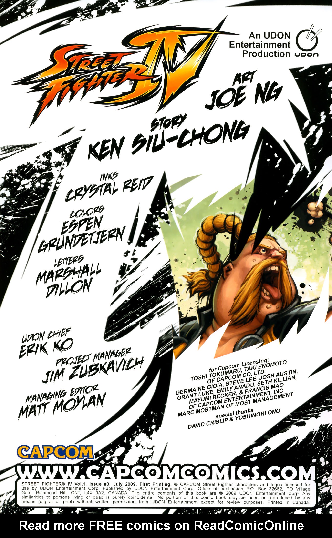 Read online Street Fighter IV comic -  Issue #3 - 3