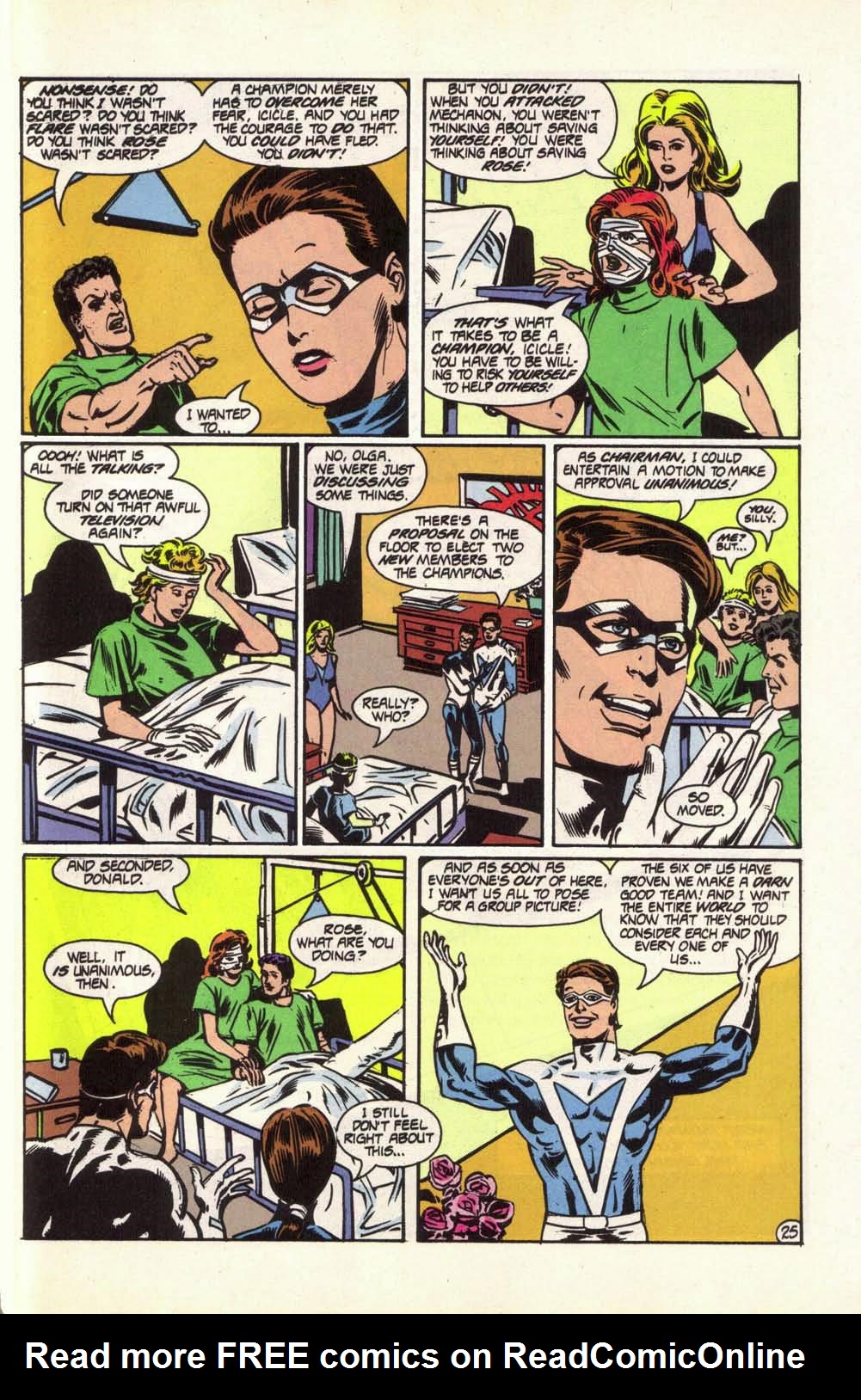 Read online Champions (1987) comic -  Issue #7 - 28