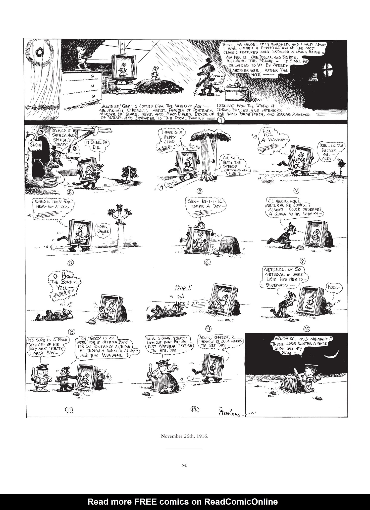 Read online Krazy & Ignatz comic -  Issue # TPB 1 - 54