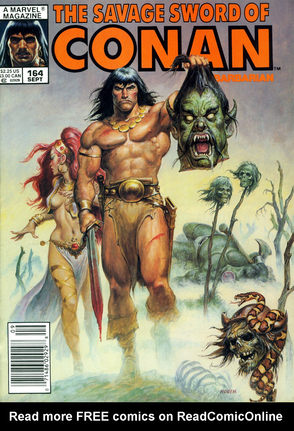 Read online The Savage Sword Of Conan comic -  Issue #164 - 1