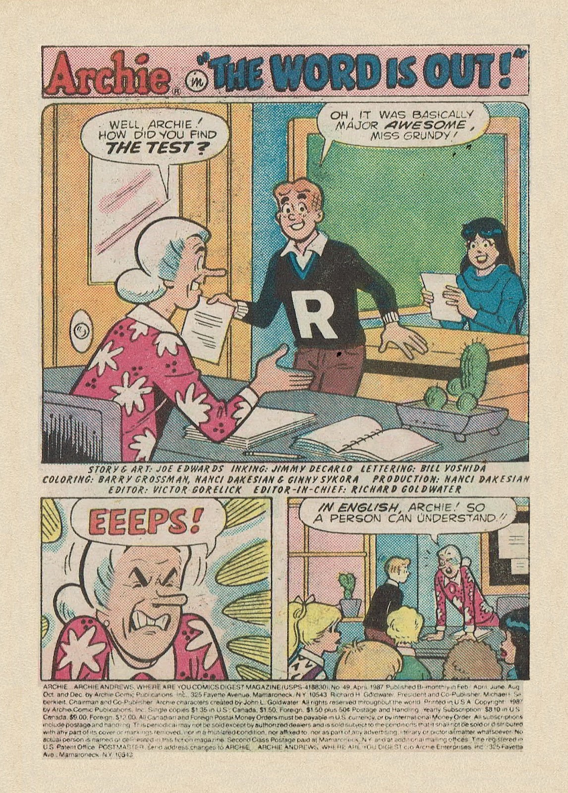 Archie...Archie Andrews, Where Are You? Digest Magazine issue 49 - Page 3
