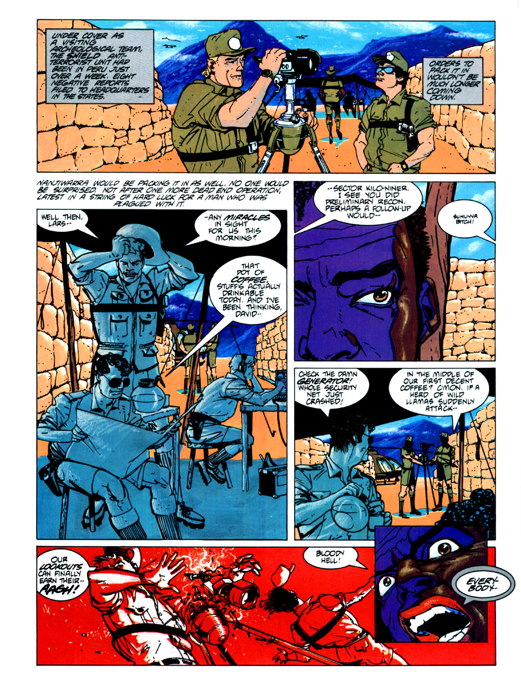 Read online Marvel Graphic Novel comic -  Issue #50 - Wolverine & Nick Fury - The Scorpio Connection - 7