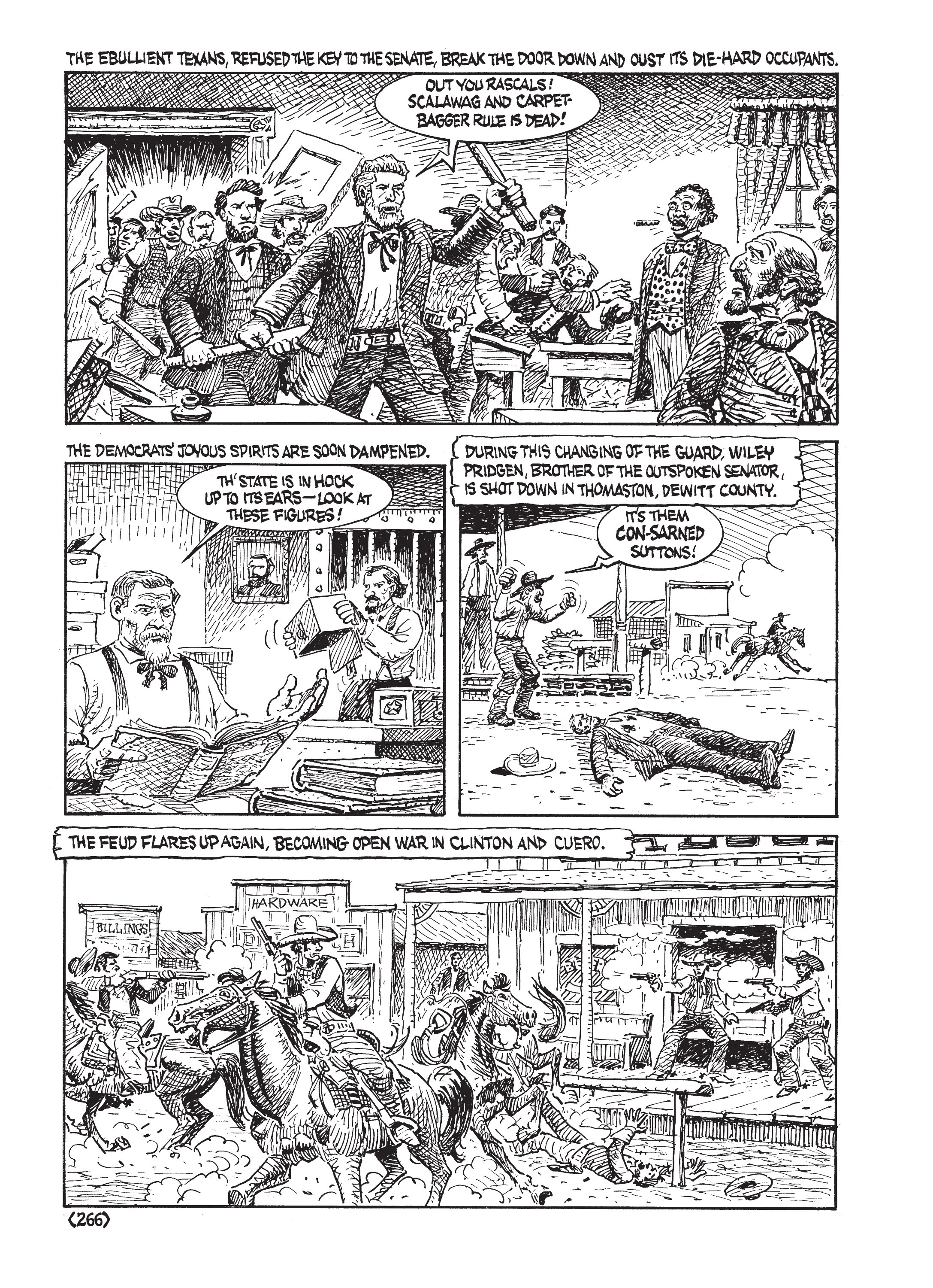 Read online Jack Jackson's American History: Los Tejanos and Lost Cause comic -  Issue # TPB (Part 3) - 64