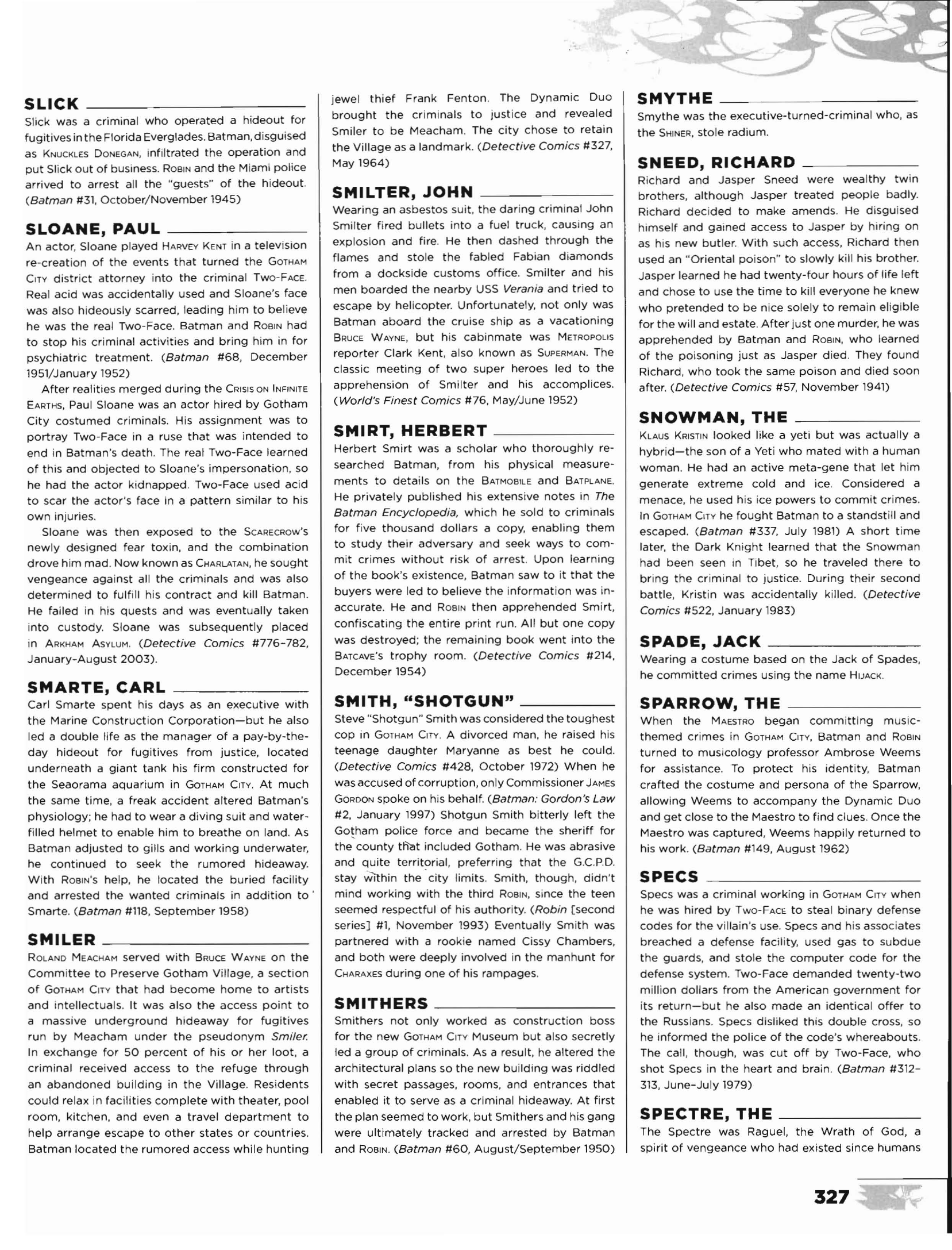 Read online The Essential Batman Encyclopedia comic -  Issue # TPB (Part 4) - 39