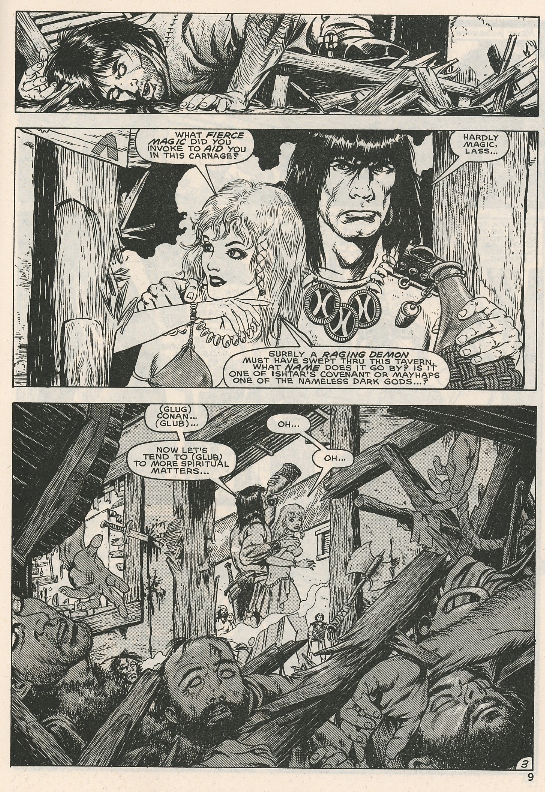 Read online The Savage Sword Of Conan comic -  Issue #126 - 9