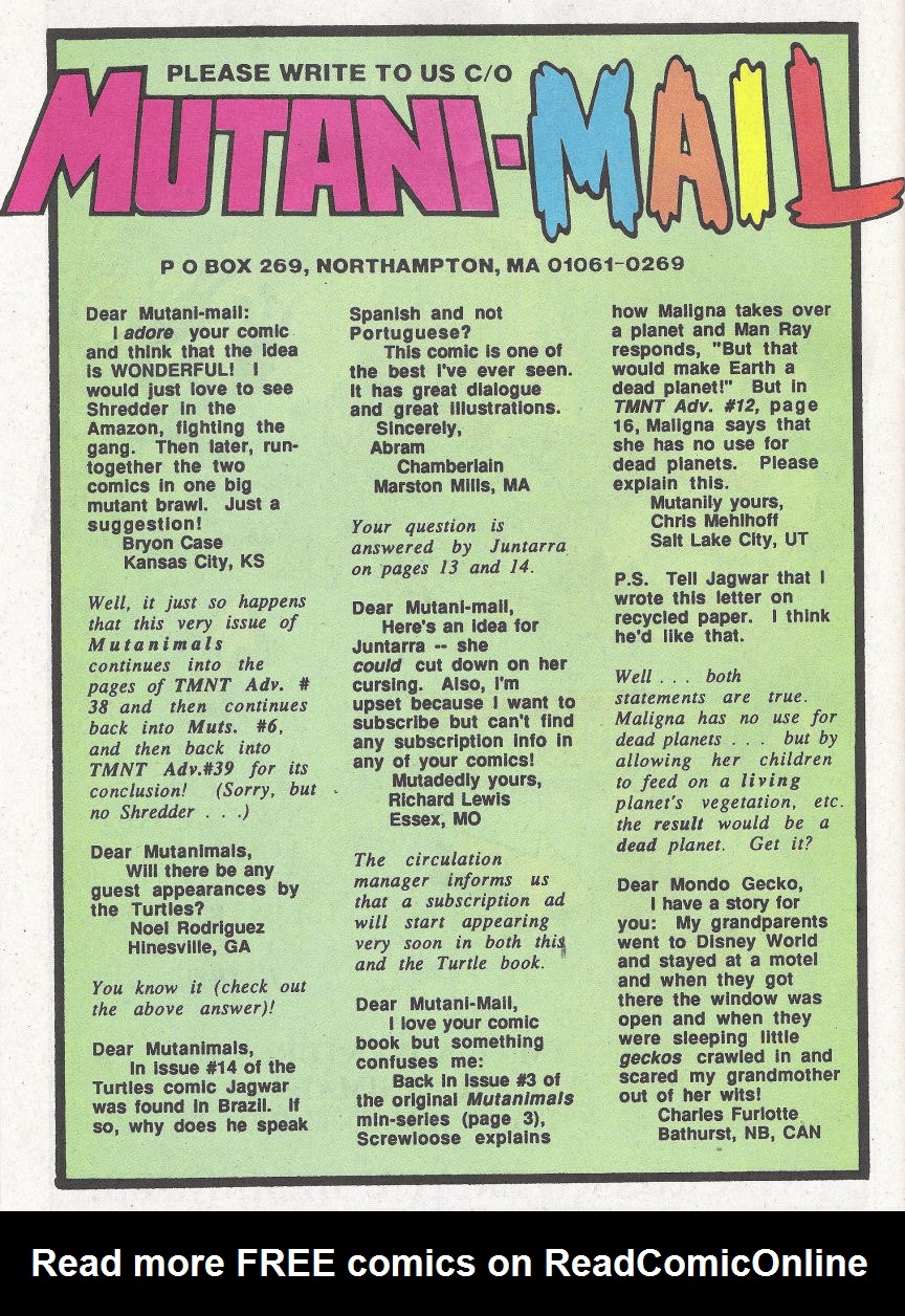 Read online Mighty Mutanimals (1992) comic -  Issue #5 - 29
