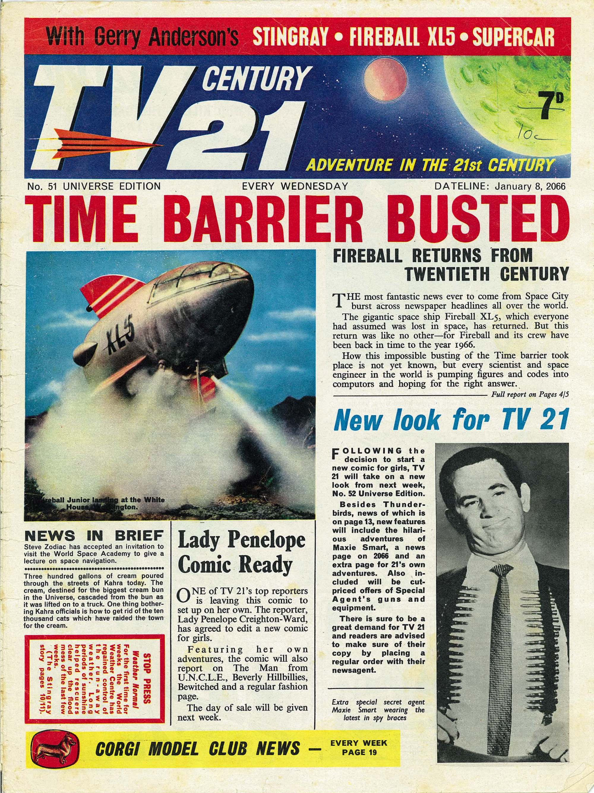 Read online TV Century 21 (TV 21) comic -  Issue #51 - 1