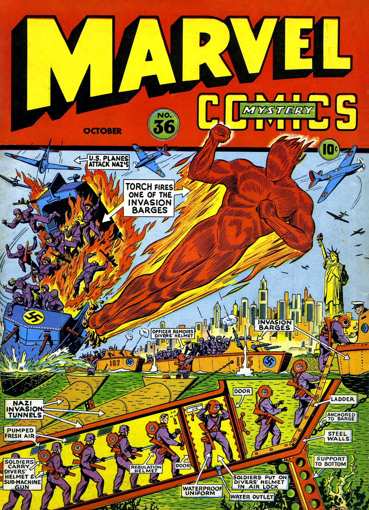 Read online Marvel Mystery Comics comic -  Issue #36 - 1