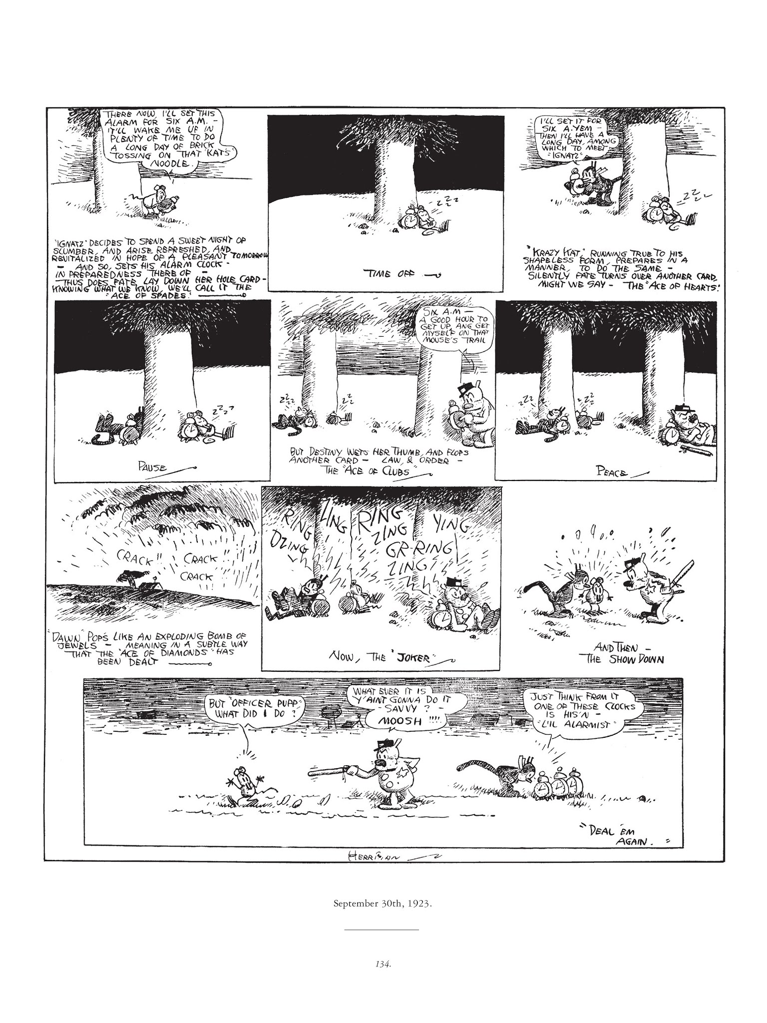 Read online Krazy & Ignatz comic -  Issue # TPB 3 - 134