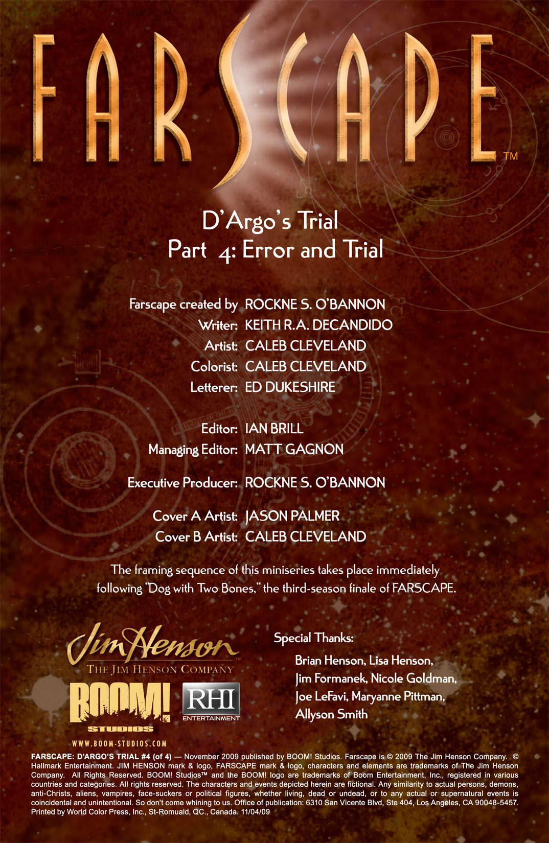 Read online Farscape: D'Argo's Trial comic -  Issue #4 - 3