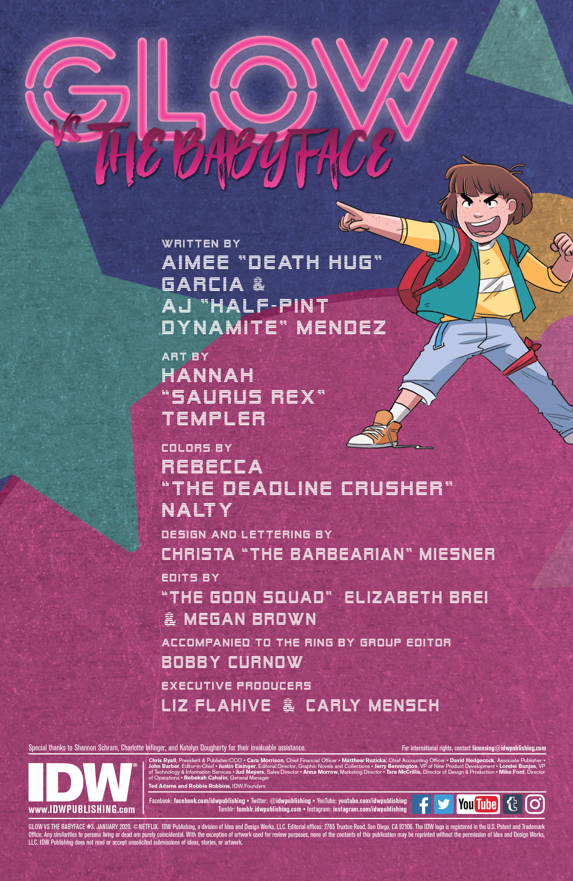 Read online GLOW vs the Babyface comic -  Issue #3 - 4