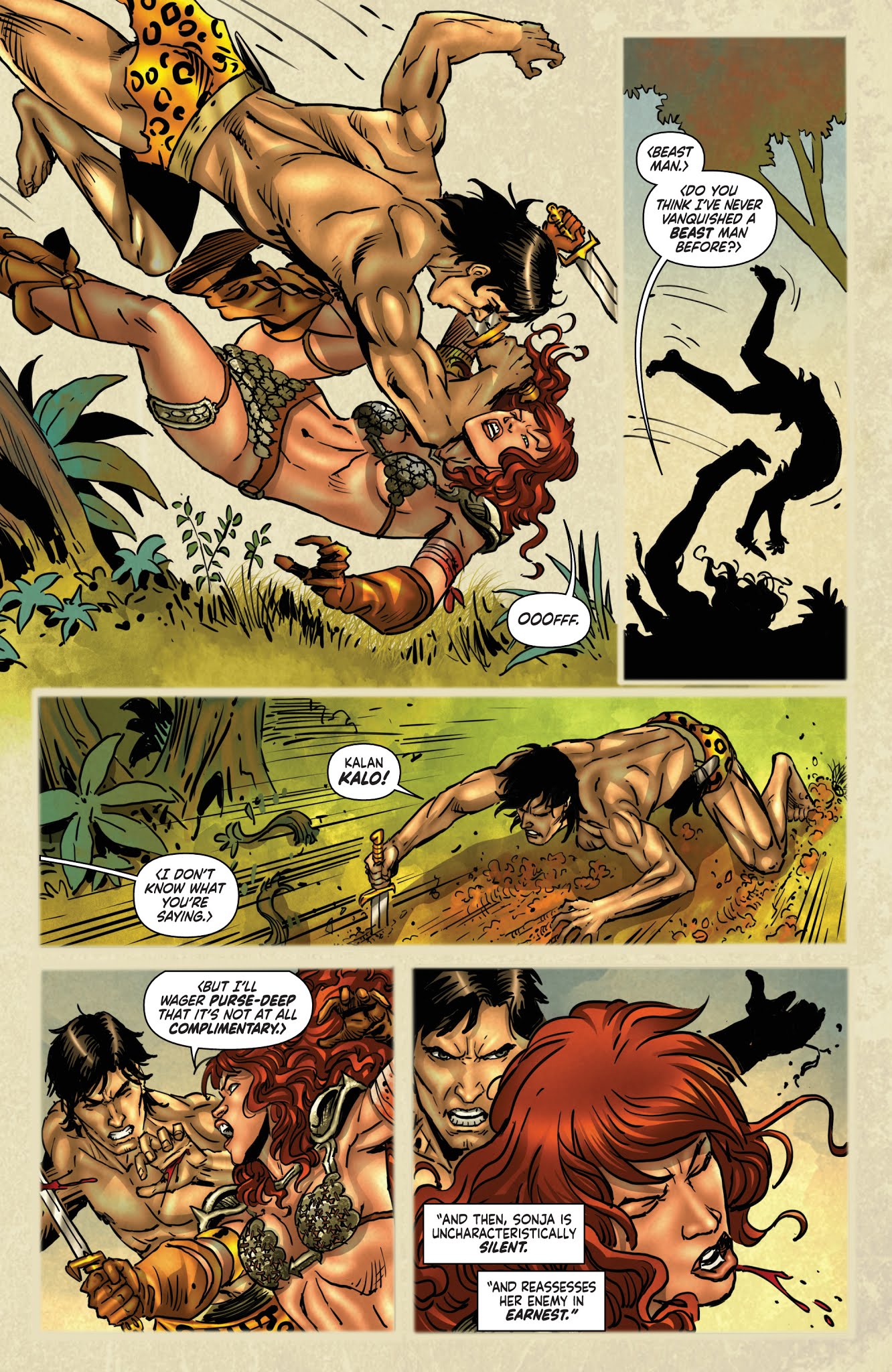 Read online Red Sonja/Tarzan comic -  Issue #2 - 16