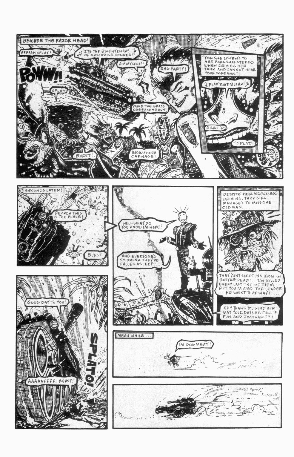 Read online Tank Girl (1991) comic -  Issue #1 - 8