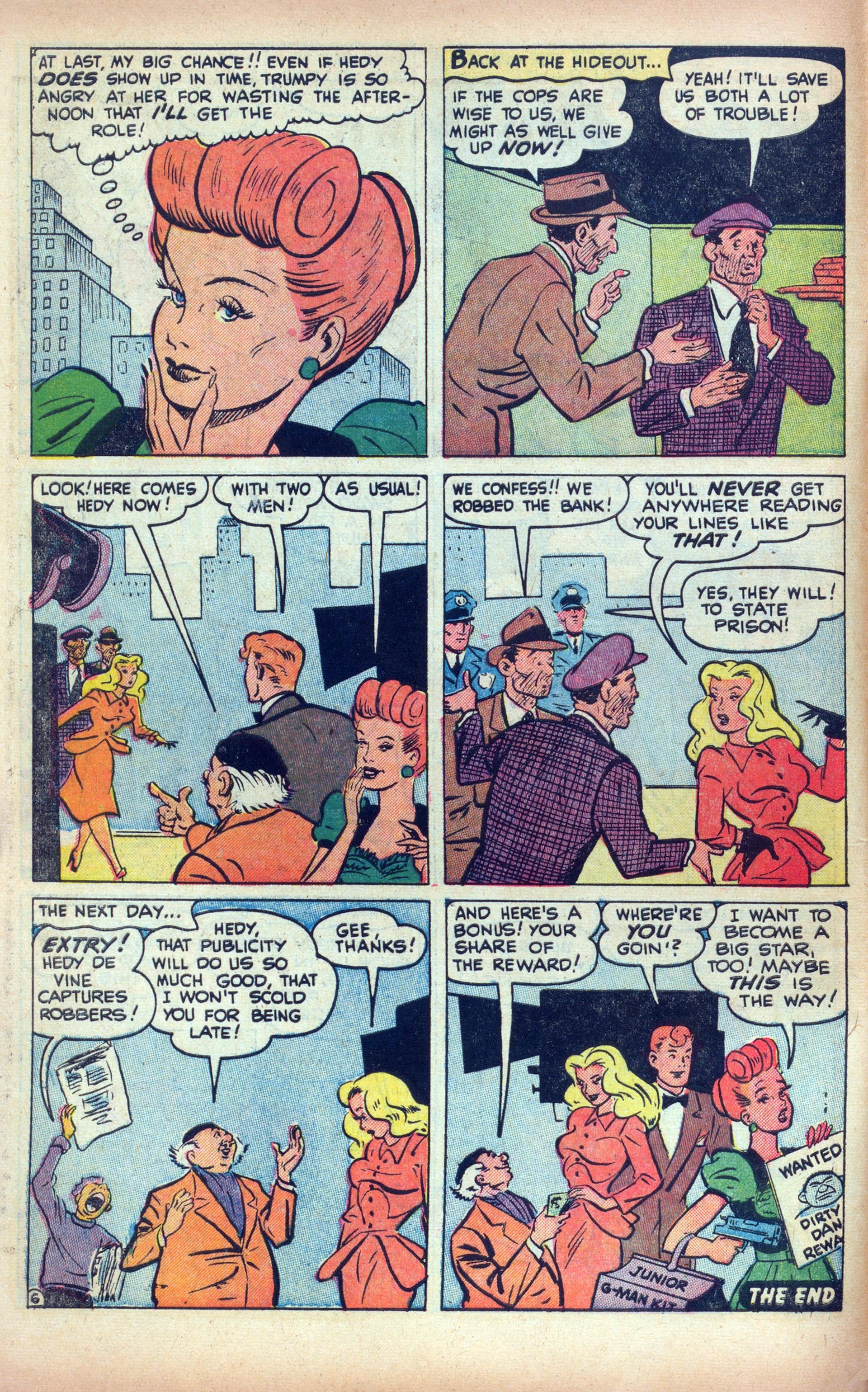 Read online Hedy Of Hollywood Comics comic -  Issue #47 - 8