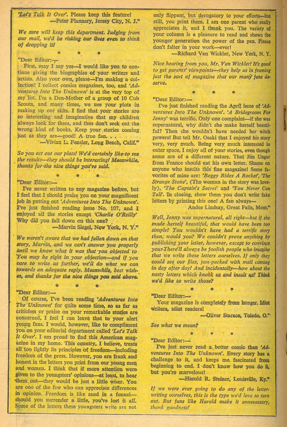 Read online Adventures Into The Unknown comic -  Issue #113 - 18