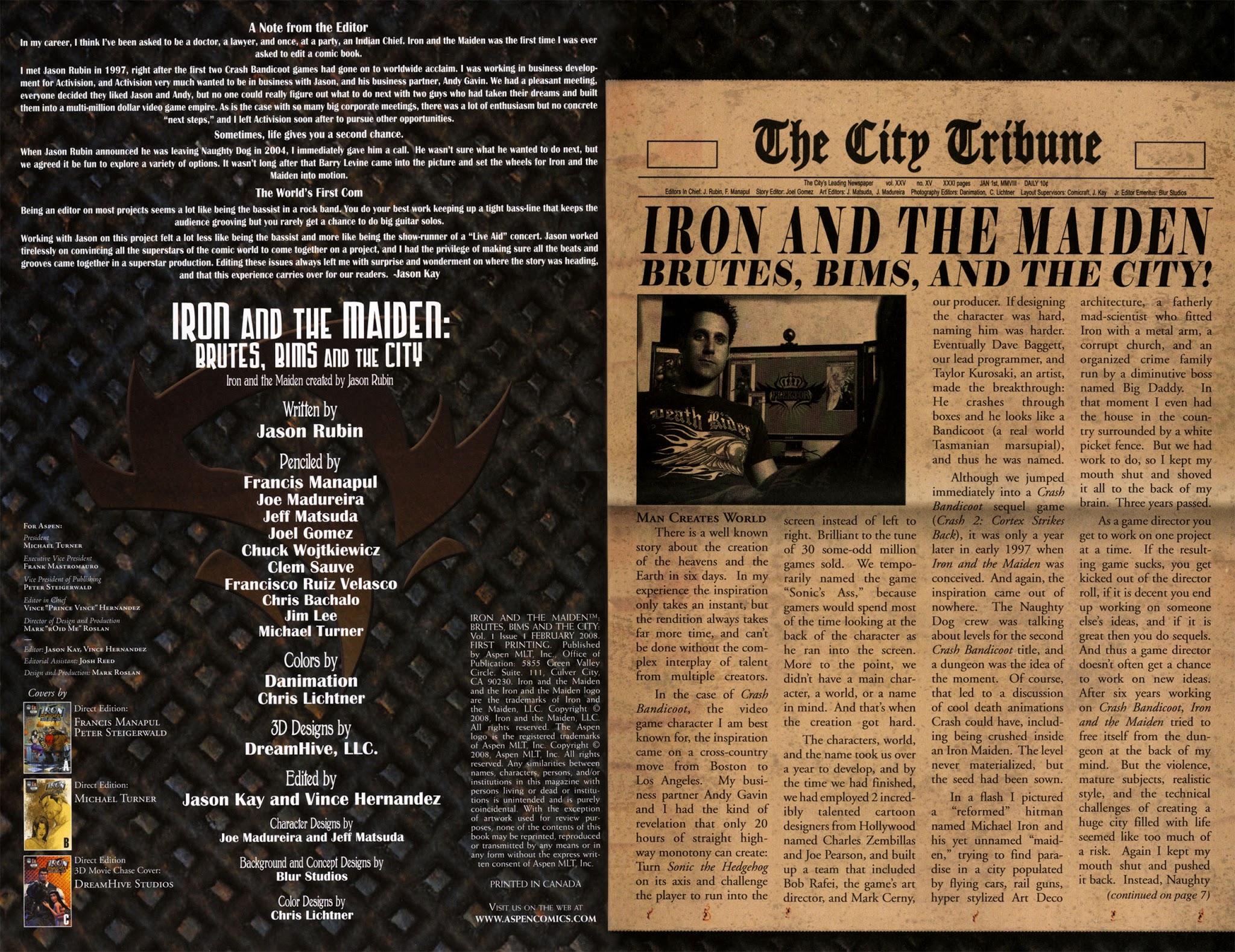 Read online Iron and the Maiden: Brutes, Bims and the City comic -  Issue # Full - 2