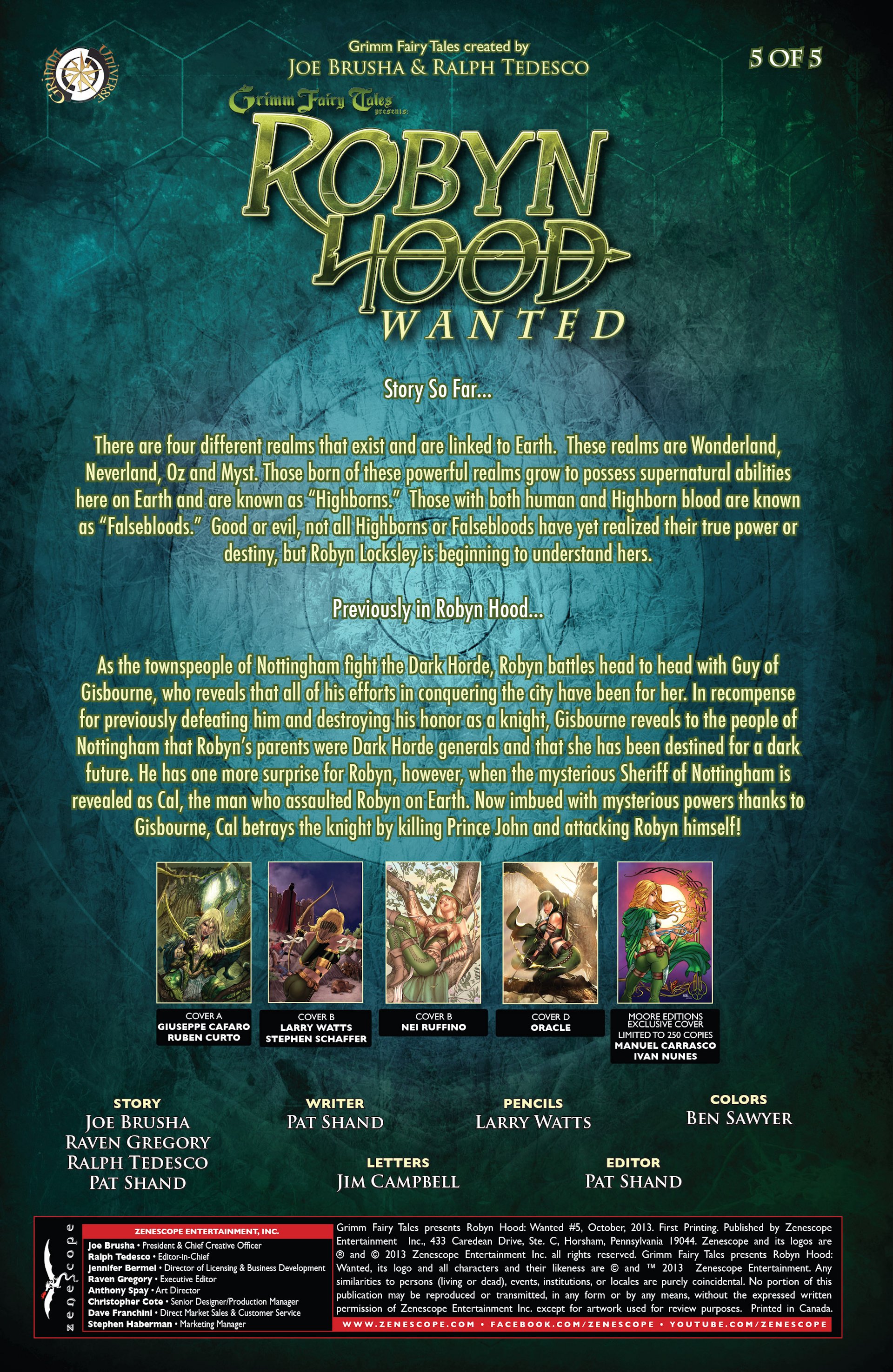 Read online Grimm Fairy Tales presents Robyn Hood: Wanted comic -  Issue #5 - 2