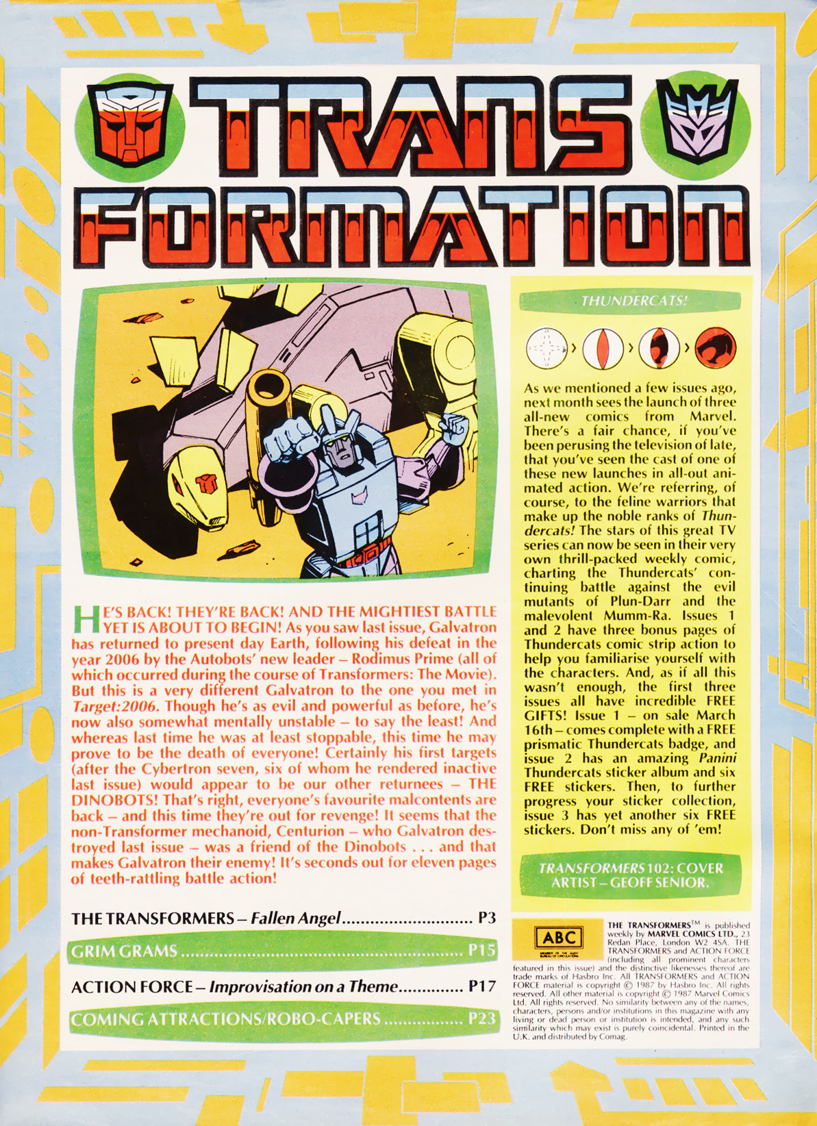 Read online The Transformers (UK) comic -  Issue #102 - 2