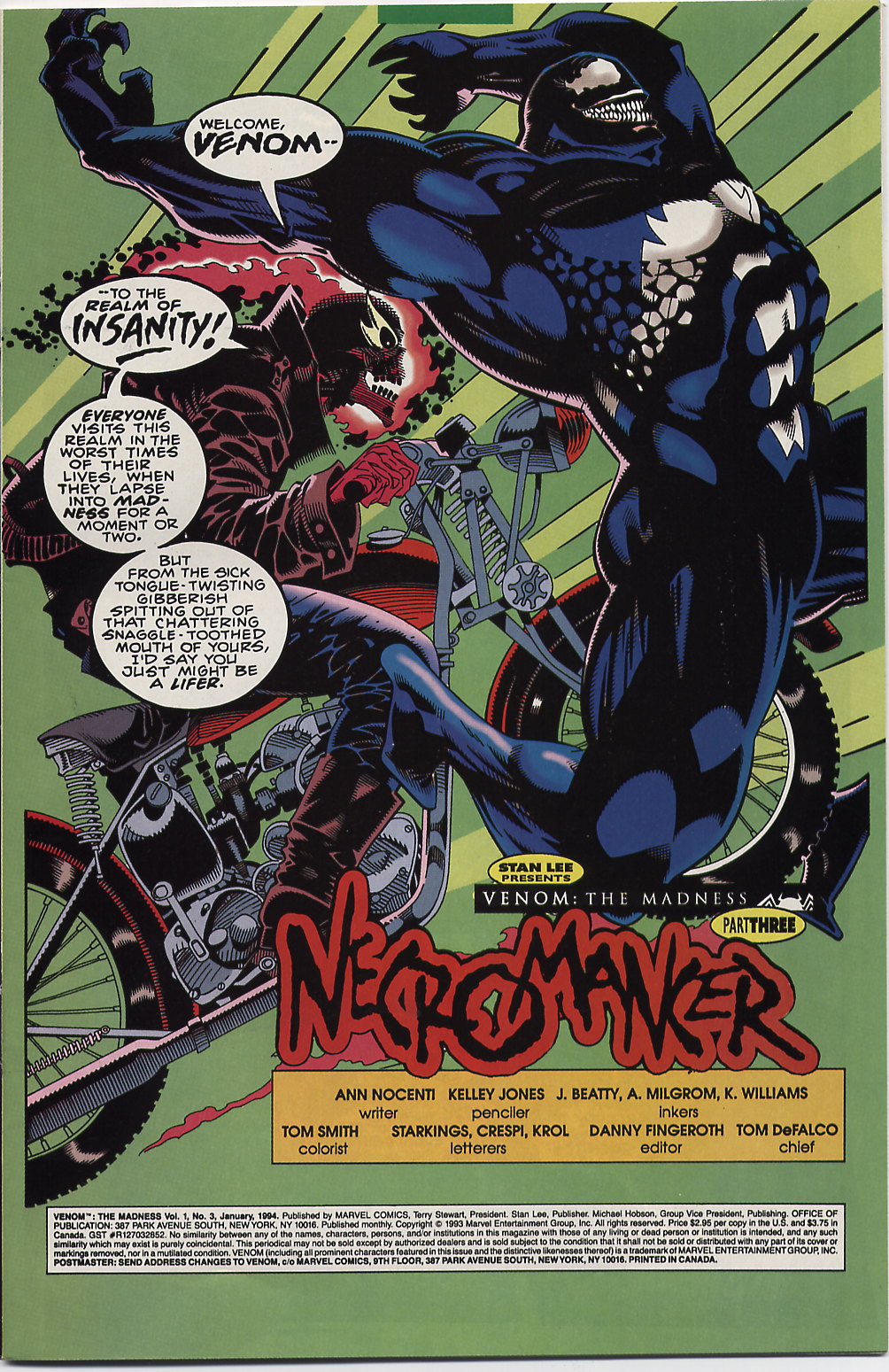 Read online Venom: The Madness comic -  Issue #3 - 2