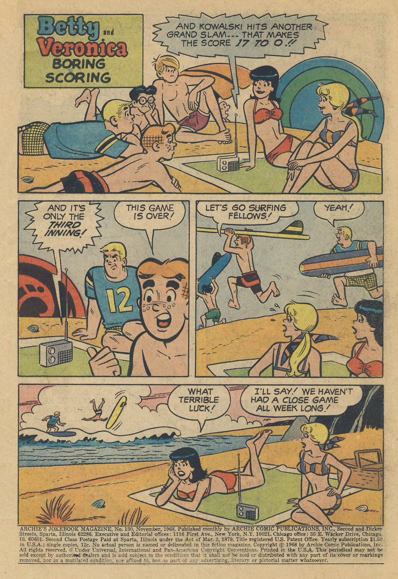 Read online Archie's Joke Book Magazine comic -  Issue #130 - 3