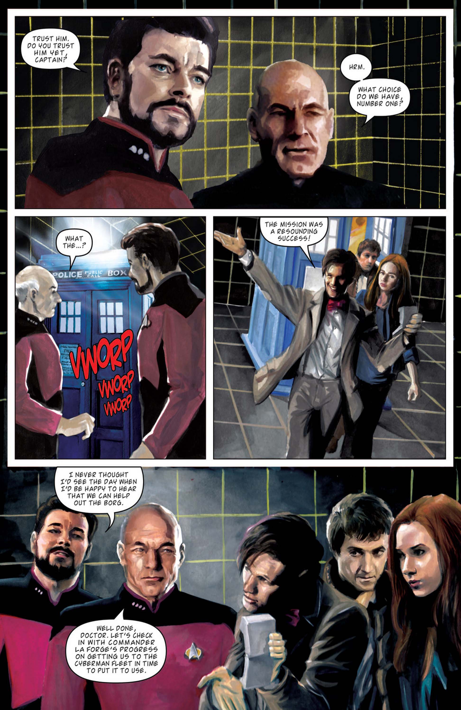 Read online Star Trek: The Next Generation/Doctor Who: Assimilation² comic -  Issue #7 - 11