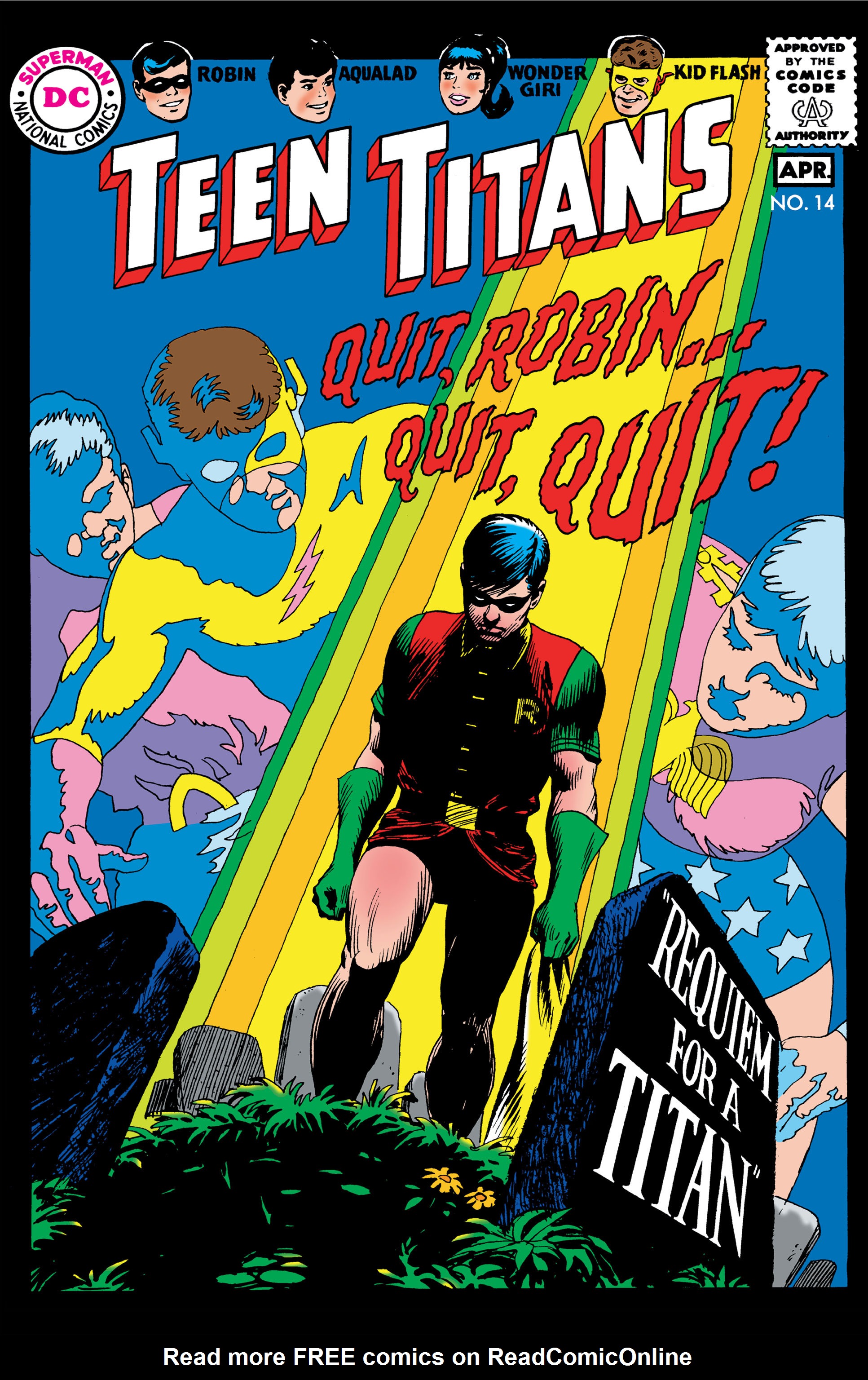 Read online Teen Titans (1966) comic -  Issue #14 - 1