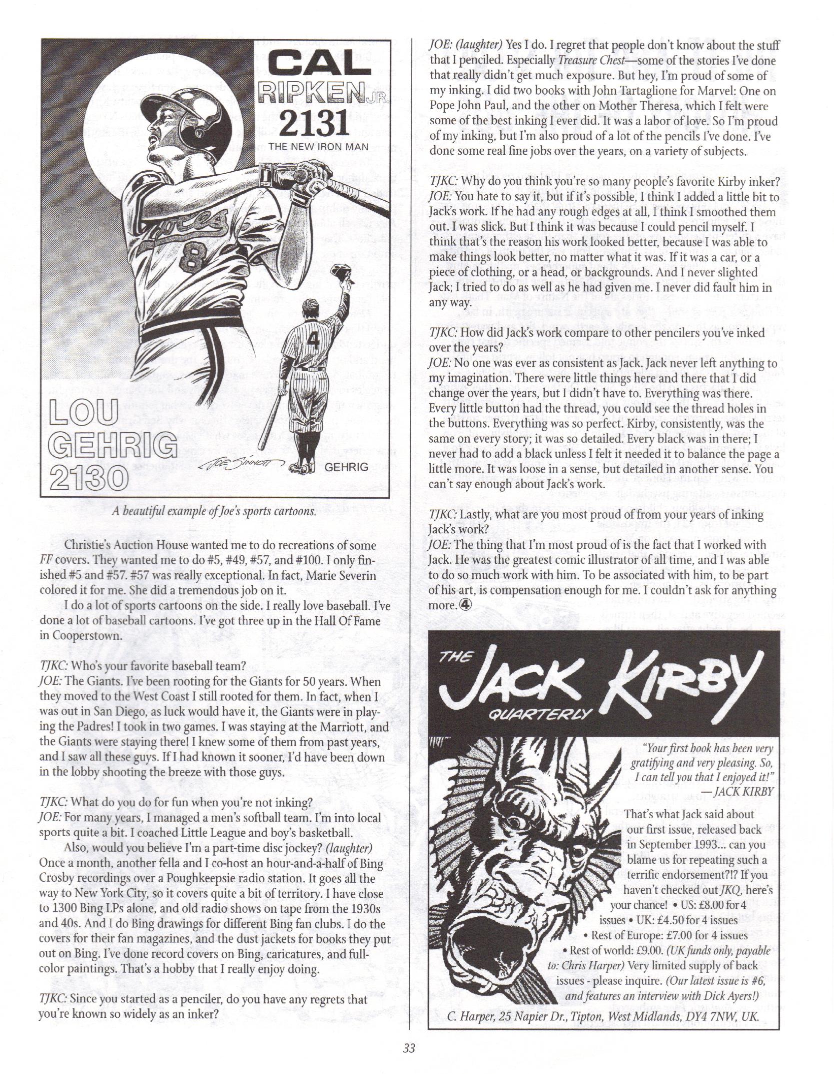 Read online The Jack Kirby Collector comic -  Issue #9 - 32