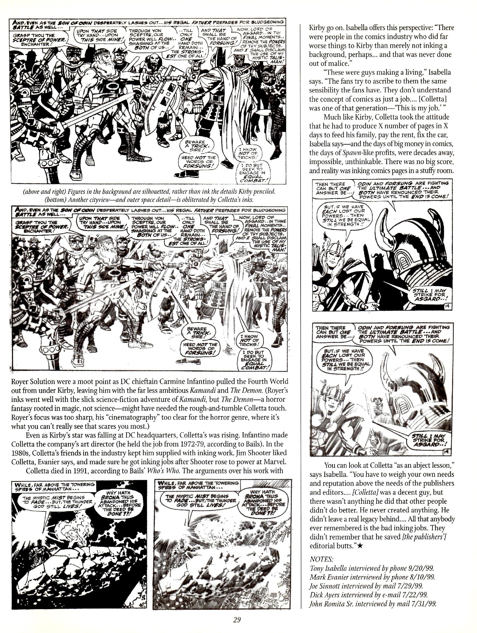 Read online The Jack Kirby Collector comic -  Issue #28 - 29