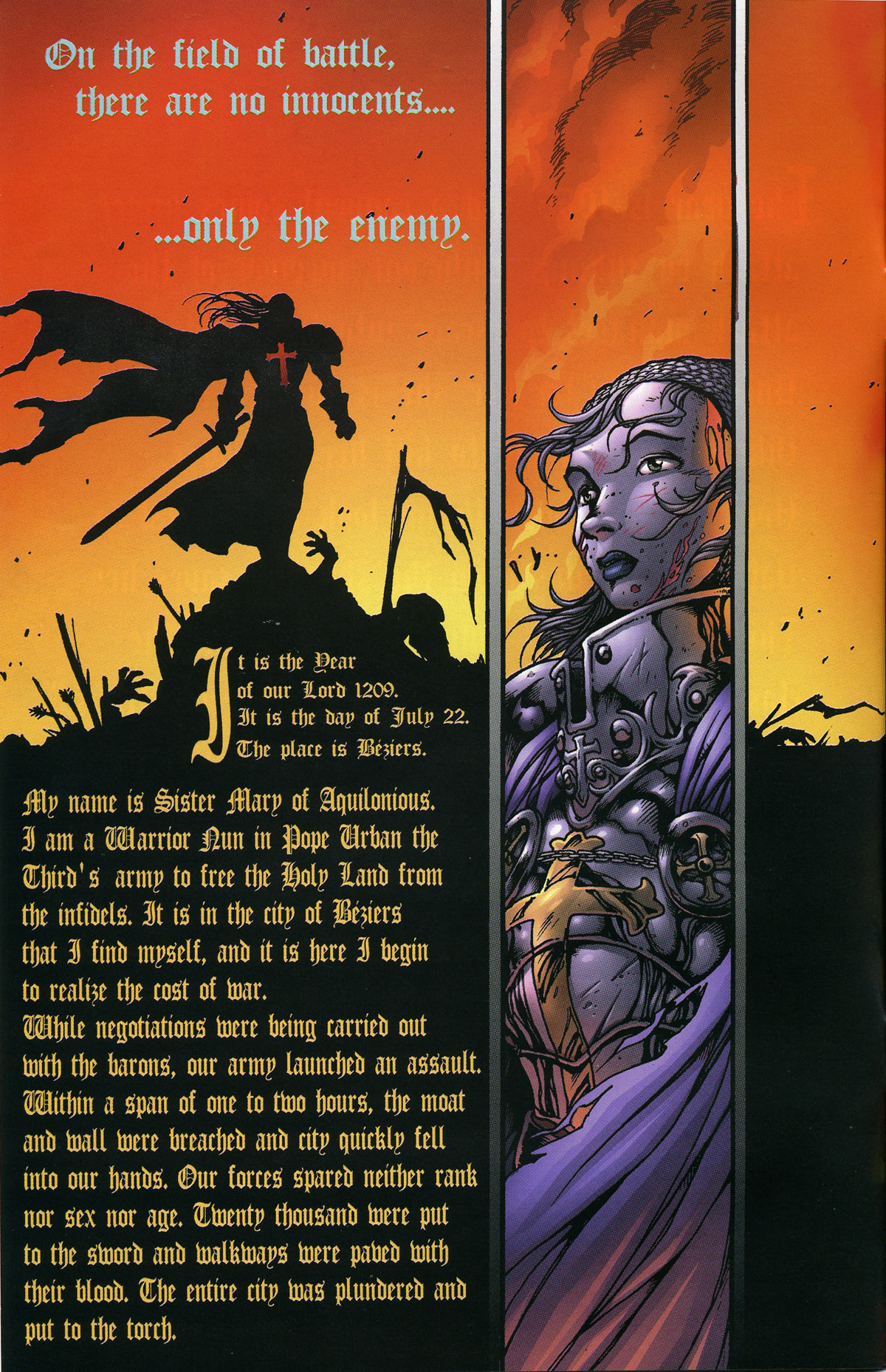 Read online Warrior Nun Areala: Resurrection comic -  Issue #1 - 4