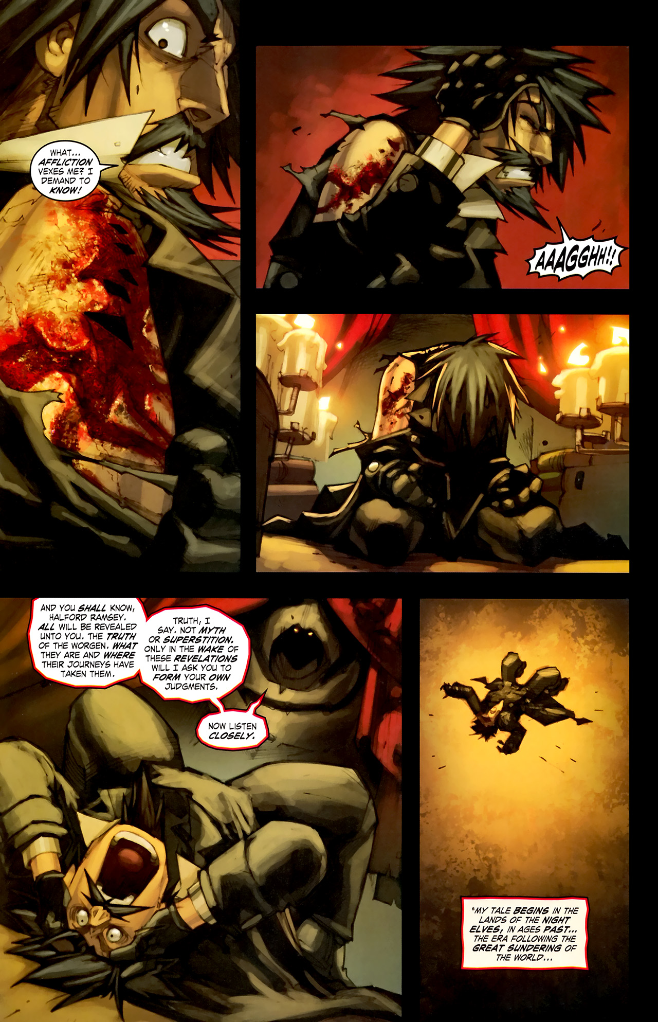 Read online World of Warcraft: Curse of the Worgen comic -  Issue #1 - 19