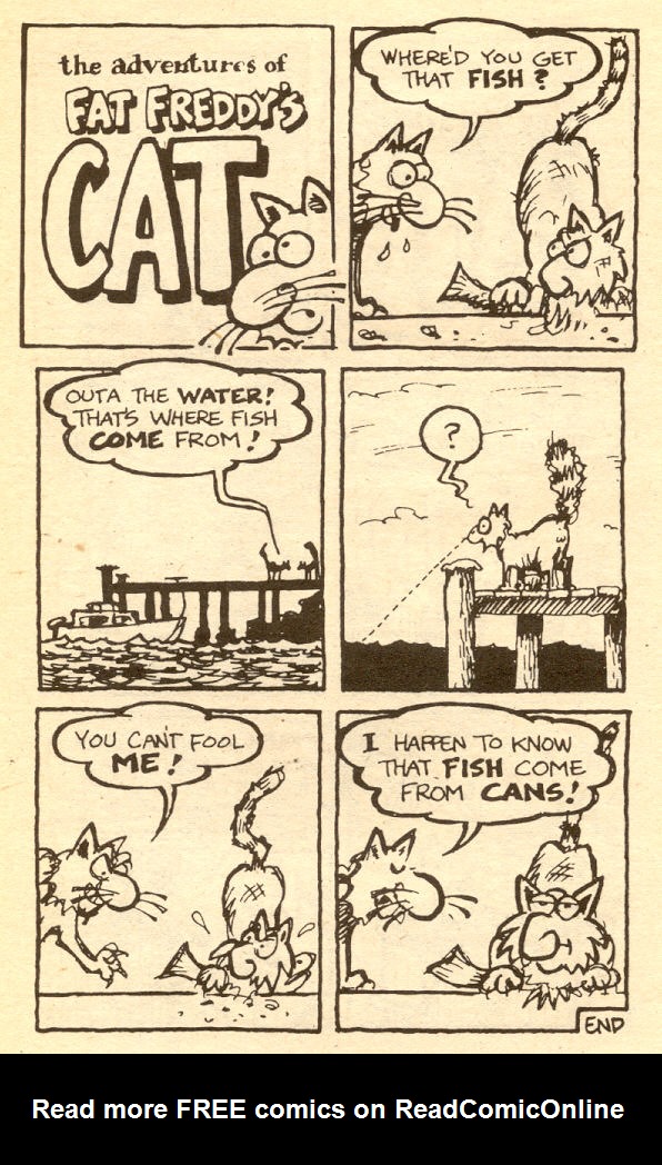 Read online Adventures of Fat Freddy's Cat comic -  Issue #1 - 43
