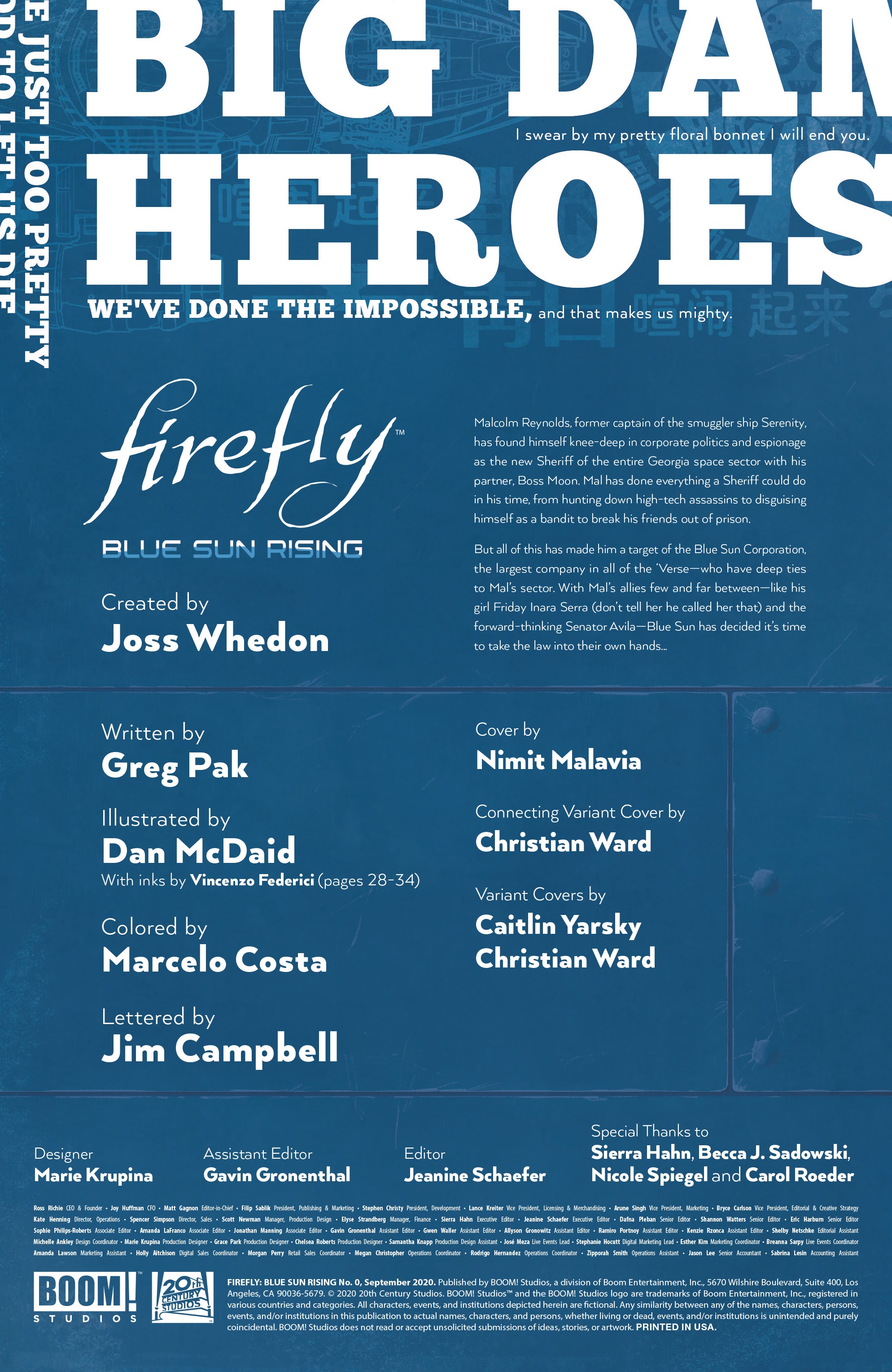 Read online Firefly: Blue Sun Rising comic -  Issue #0 - 2