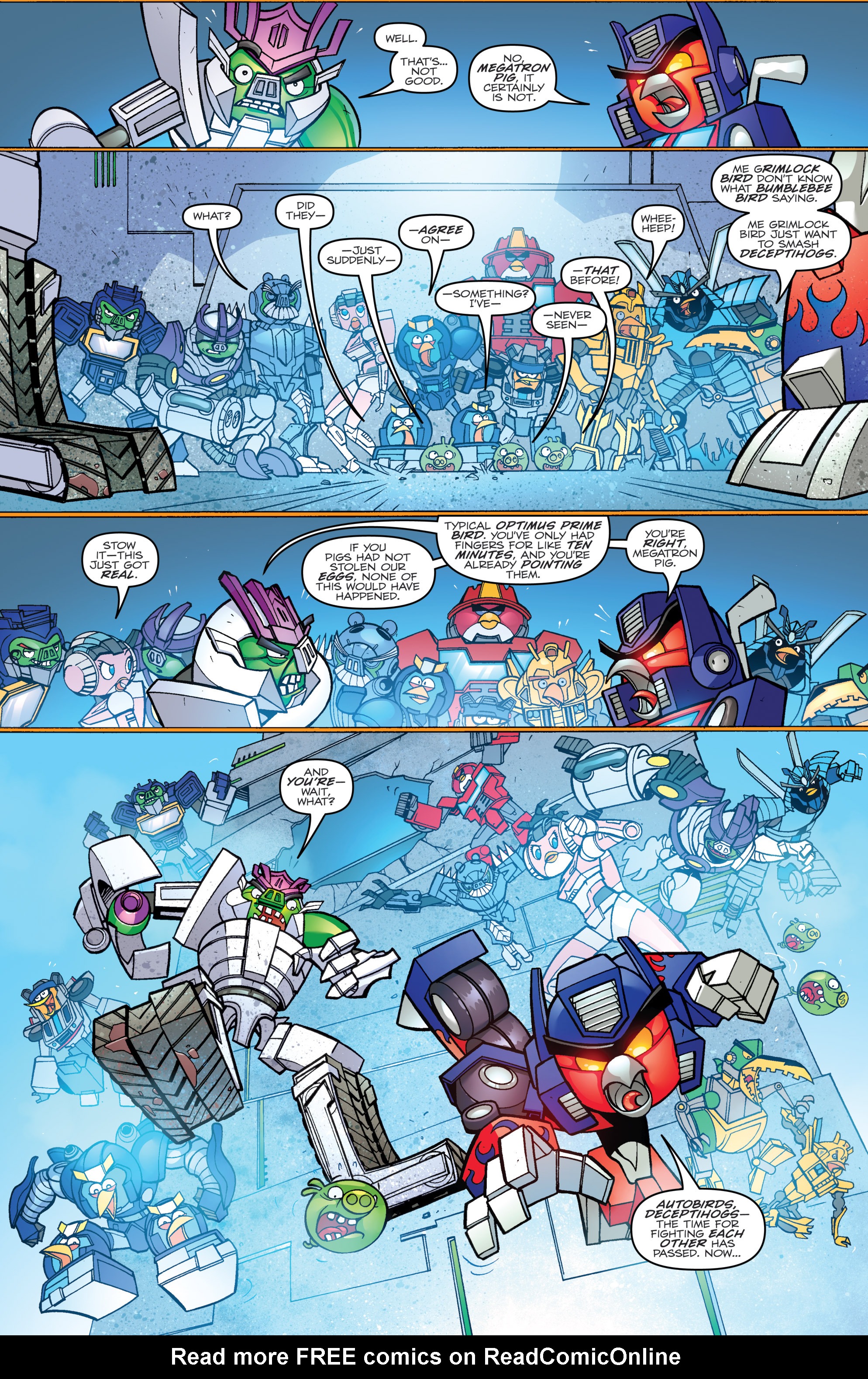 Read online Angry Birds Transformers comic -  Issue #3 - 3