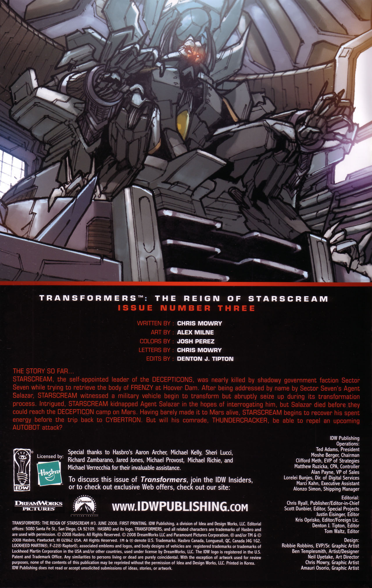 Read online Transformers: The Reign of Starscream comic -  Issue #3 - 2