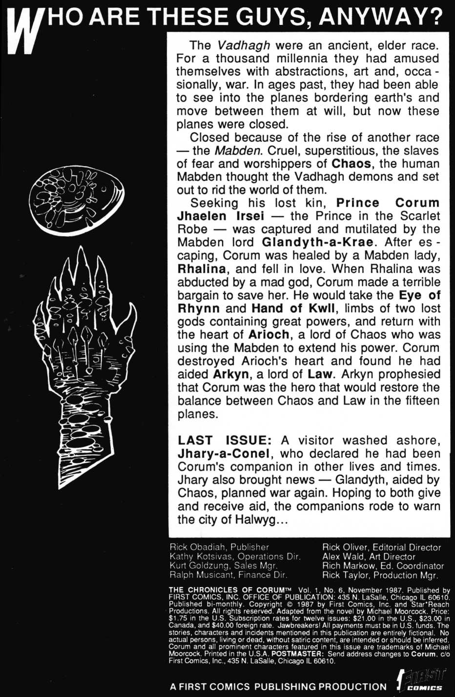 Read online The Chronicles of Corum comic -  Issue #6 - 2